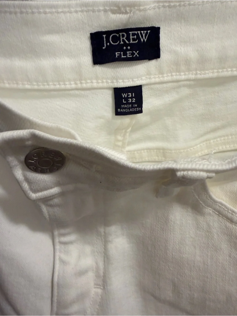 J. Crew Men’s Skinny White Jeans